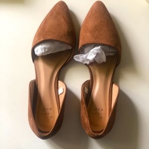 Target / a new day 8.5 Cognac faux suede D’orsay flat